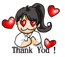 Stickers of a Sweating Employee-female sticker #1562233