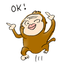 Honest Monkey sticker #1593124