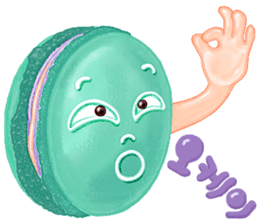 Macaron jjung sticker #1597234