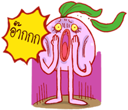 Pink Giant Radish sticker #1611076