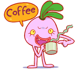 Pink Giant Radish sticker #1611083