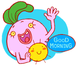 Pink Giant Radish sticker #1611088