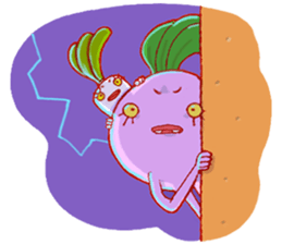 Pink Giant Radish sticker #1611092