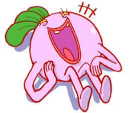 Pink Giant Radish sticker #1611095