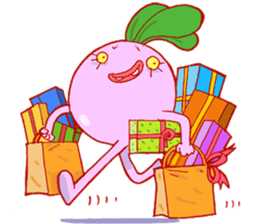 Pink Giant Radish sticker #1611103