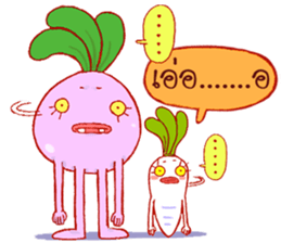 Pink Giant Radish sticker #1611110