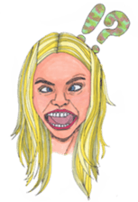 Black dog and girls! sticker #1701421