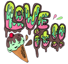 Black dog and girls! sticker #1701429