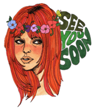 Black dog and girls! sticker #1701431