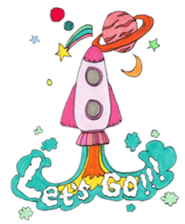 Black dog and girls! sticker #1701440