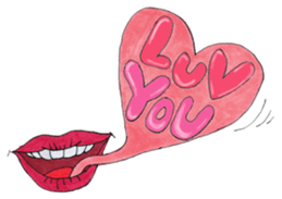 Black dog and girls! sticker #1701449