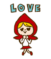 Little Red Riding Hood and Wolf sticker #1764414