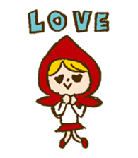 Little Red Riding Hood and Wolf sticker #1764414