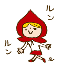 Little Red Riding Hood and Wolf sticker #1764425