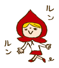 Little Red Riding Hood and Wolf sticker #1764425