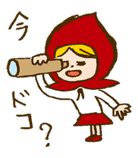Little Red Riding Hood and Wolf sticker #1764432