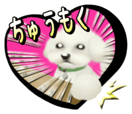 Happiness of the Maltese dog sticker #1832432