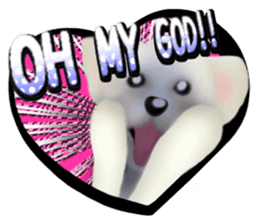 Happiness of the Maltese dog sticker #1832433