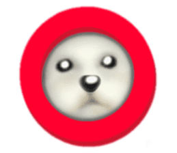 Happiness of the Maltese dog sticker #1832434