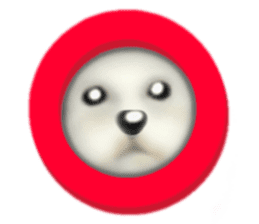 Happiness of the Maltese dog sticker #1832434