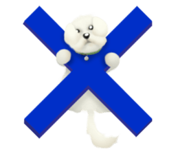 Happiness of the Maltese dog sticker #1832435