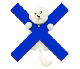 Happiness of the Maltese dog sticker #1832435