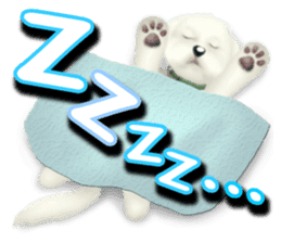 Happiness of the Maltese dog sticker #1832440