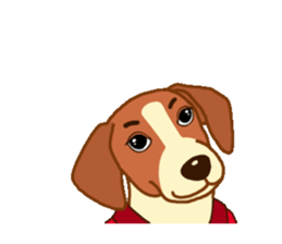 cute beagle dogs sticker #1858671