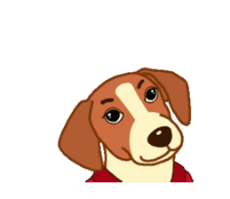 cute beagle dogs sticker #1858671