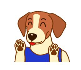 cute beagle dogs sticker #1858672