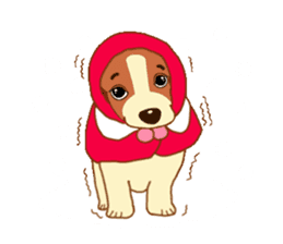 cute beagle dogs sticker #1858673