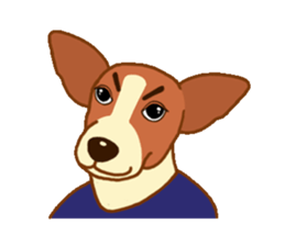 cute beagle dogs sticker #1858674