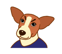 cute beagle dogs sticker #1858674