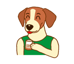 cute beagle dogs sticker #1858675