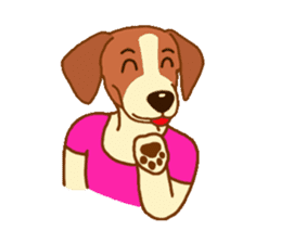 cute beagle dogs sticker #1858676