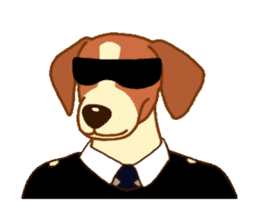cute beagle dogs sticker #1858677
