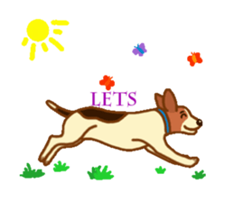 cute beagle dogs sticker #1858685