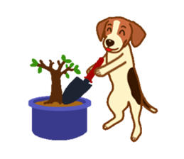cute beagle dogs sticker #1858688