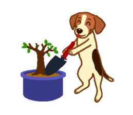 cute beagle dogs sticker #1858688