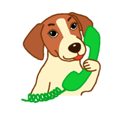 cute beagle dogs sticker #1858689