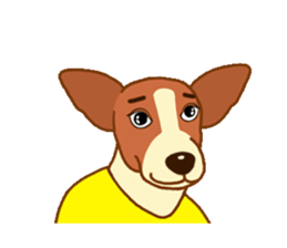 cute beagle dogs sticker #1858696