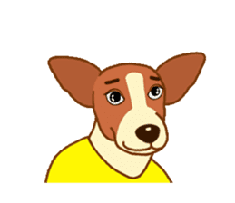 cute beagle dogs sticker #1858696