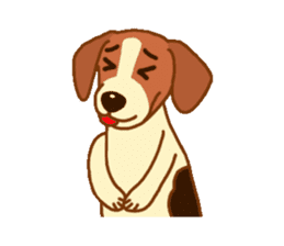 cute beagle dogs sticker #1858700