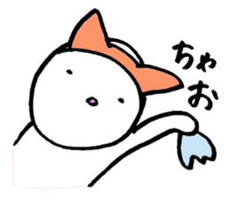 one word cat and rabbit sticker #1886094