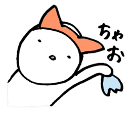 one word cat and rabbit sticker #1886094