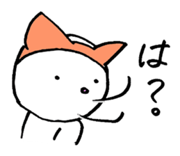 one word cat and rabbit sticker #1886097