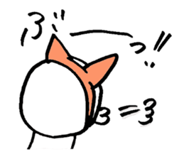 one word cat and rabbit sticker #1886100