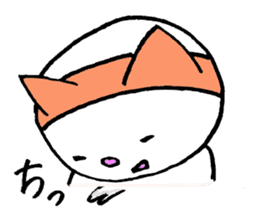one word cat and rabbit sticker #1886101