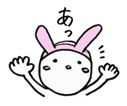 one word cat and rabbit sticker #1886124