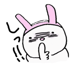 one word cat and rabbit sticker #1886128